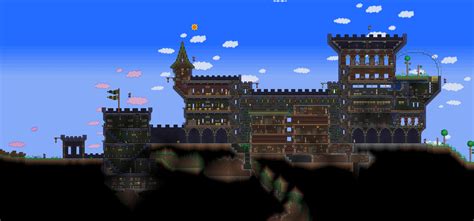 Post your castle here so all can marvel at your hard work and dedication to Terraria. . Terraria castles
